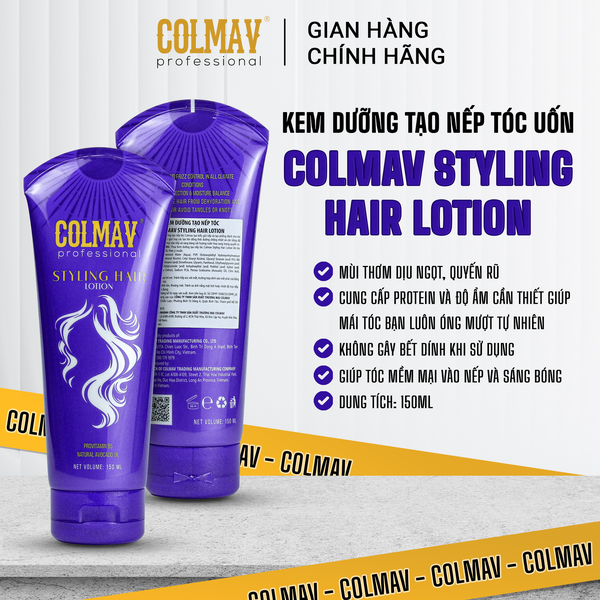 Kem dưỡng tạo nếp tóc uốn Colmav Styling Hair Lotion 150ml