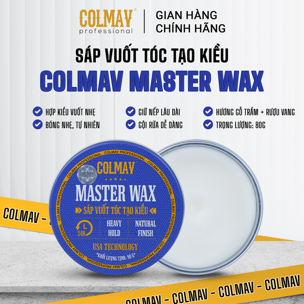 Sáp vuốt tóc tạo kiểu Colmav Master Wax 80g