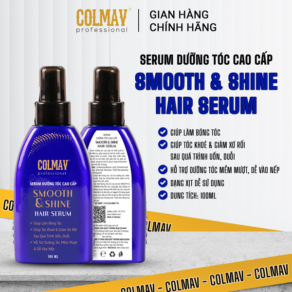 Serum dưỡng tóc cao cấp Colmav Smooth & Shine Hair Serum 100ml
