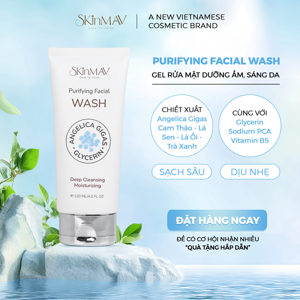 GEL RỬA MẶT SKINMAV PURIFYING FACIAL WASH 120ML
