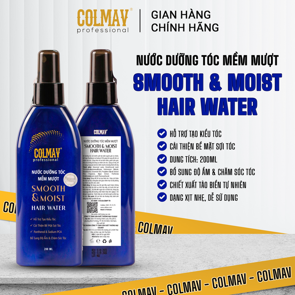 Nước dưỡng tóc mềm mượt Colmav Smooth & Moist Hair Water 200ml